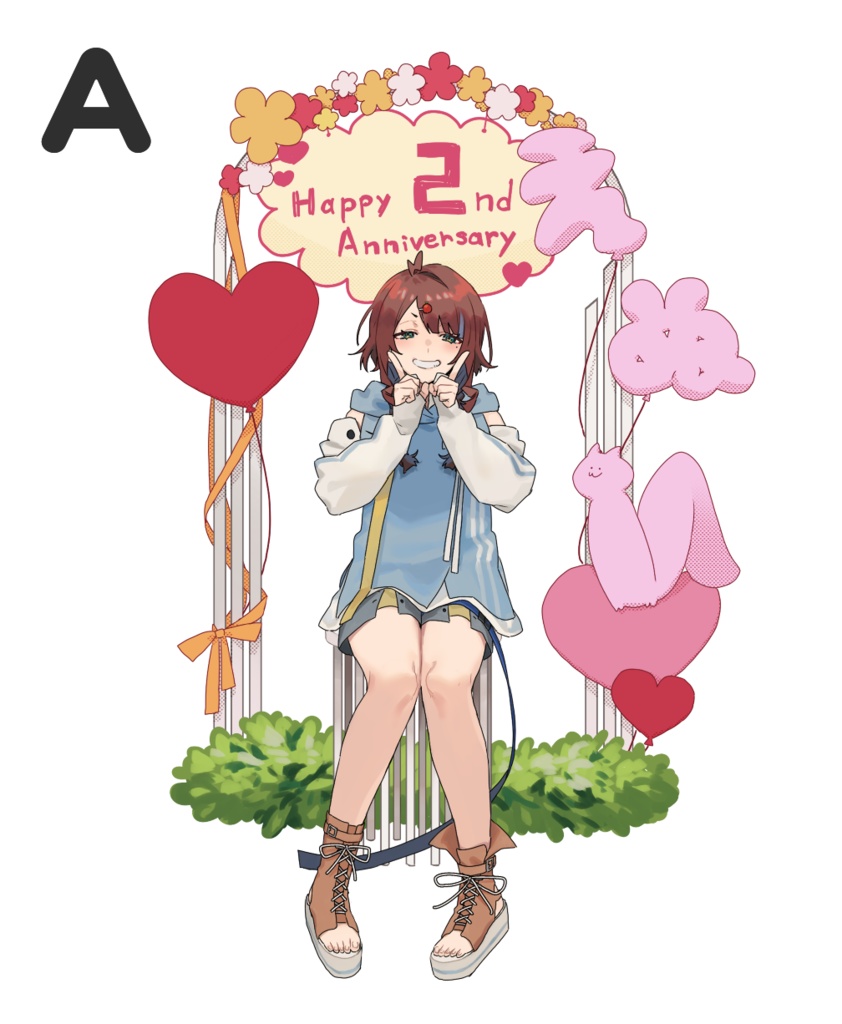 えぬ二周年記念アクリルスタンド