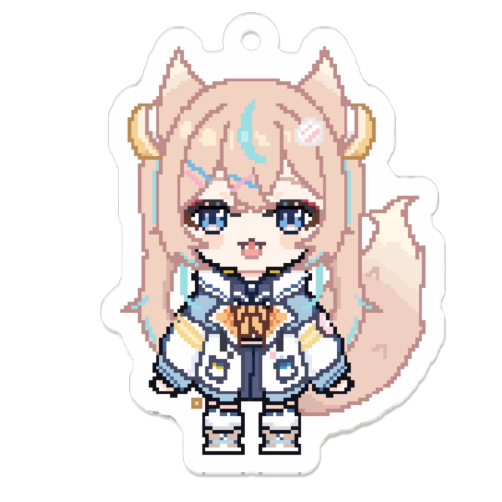 Choux Cream ドットアクリルキーホルダー