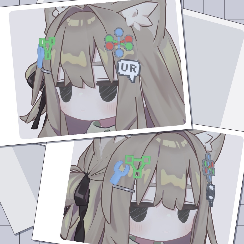 【無料/free】🧡たのしい!blender生活ピン🧡【3Dアクセサリー】