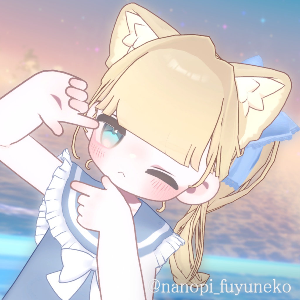 【3D髪型】夏陰ポニー ≪Natsukage pony≫【3アバター対応】