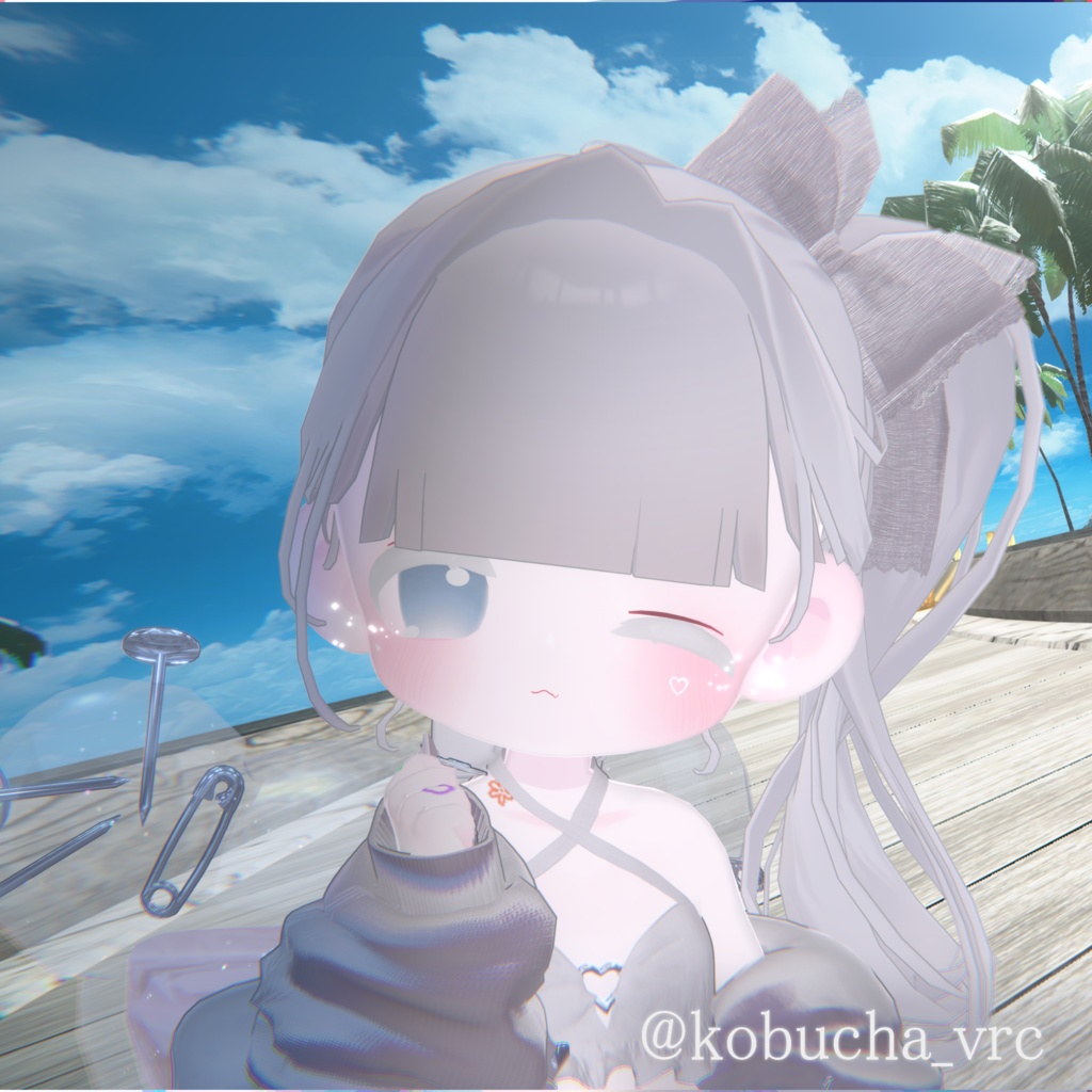 【3D髪型】夏陰ポニー ≪Natsukage pony≫【3アバター対応】