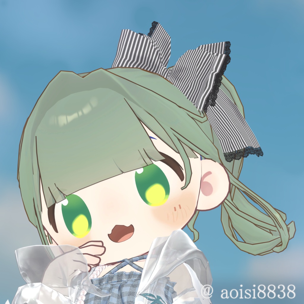 【3D髪型】夏陰ポニー ≪Natsukage pony≫【3アバター対応】