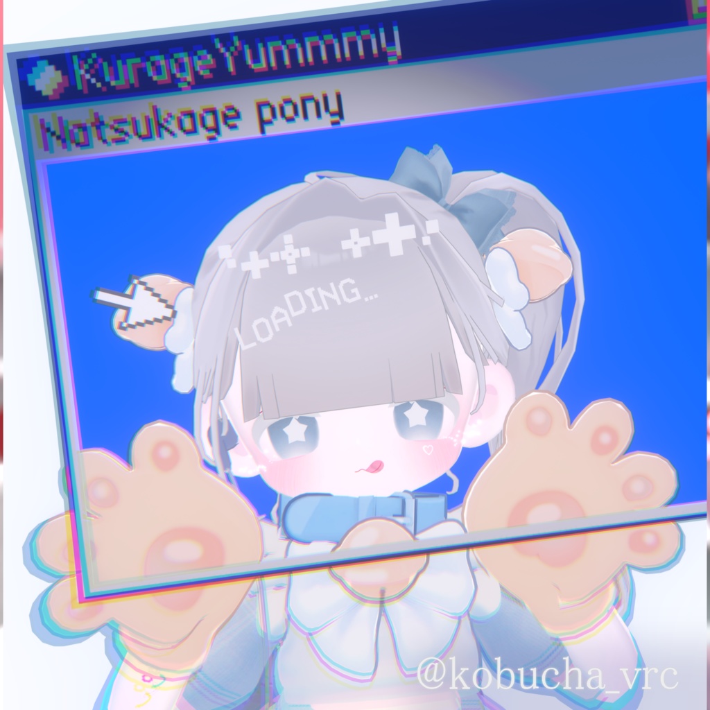 【3D髪型】夏陰ポニー ≪Natsukage pony≫【3アバター対応】
