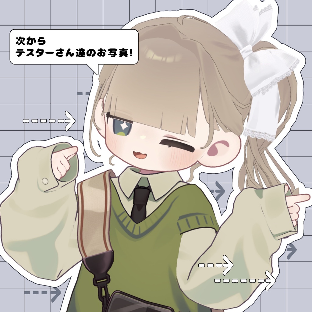 【3D髪型】夏陰ポニー ≪Natsukage pony≫【3アバター対応】