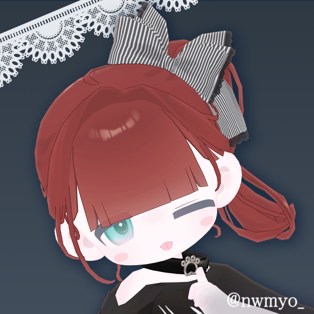 【3D髪型】夏陰ポニー ≪Natsukage pony≫【3アバター対応】