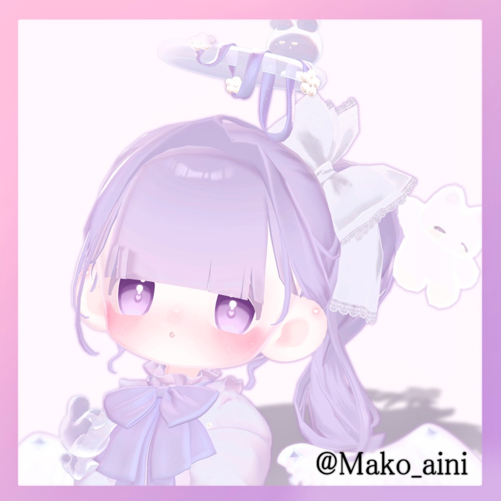 【3D髪型】夏陰ポニー ≪Natsukage pony≫【3アバター対応】