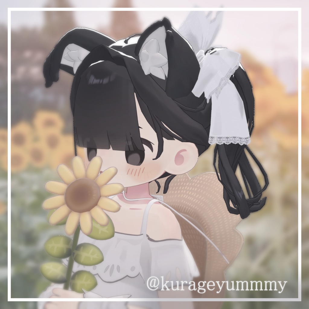 【3D髪型】夏陰ポニー ≪Natsukage pony≫【3アバター対応】