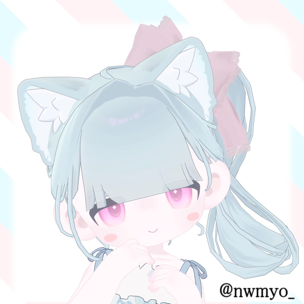 【3D髪型】夏陰ポニー ≪Natsukage pony≫【3アバター対応】