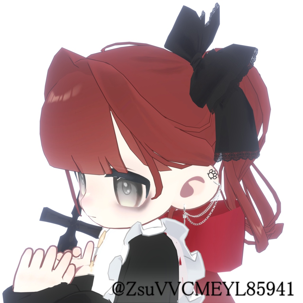 【3D髪型】夏陰ポニー ≪Natsukage pony≫【3アバター対応】