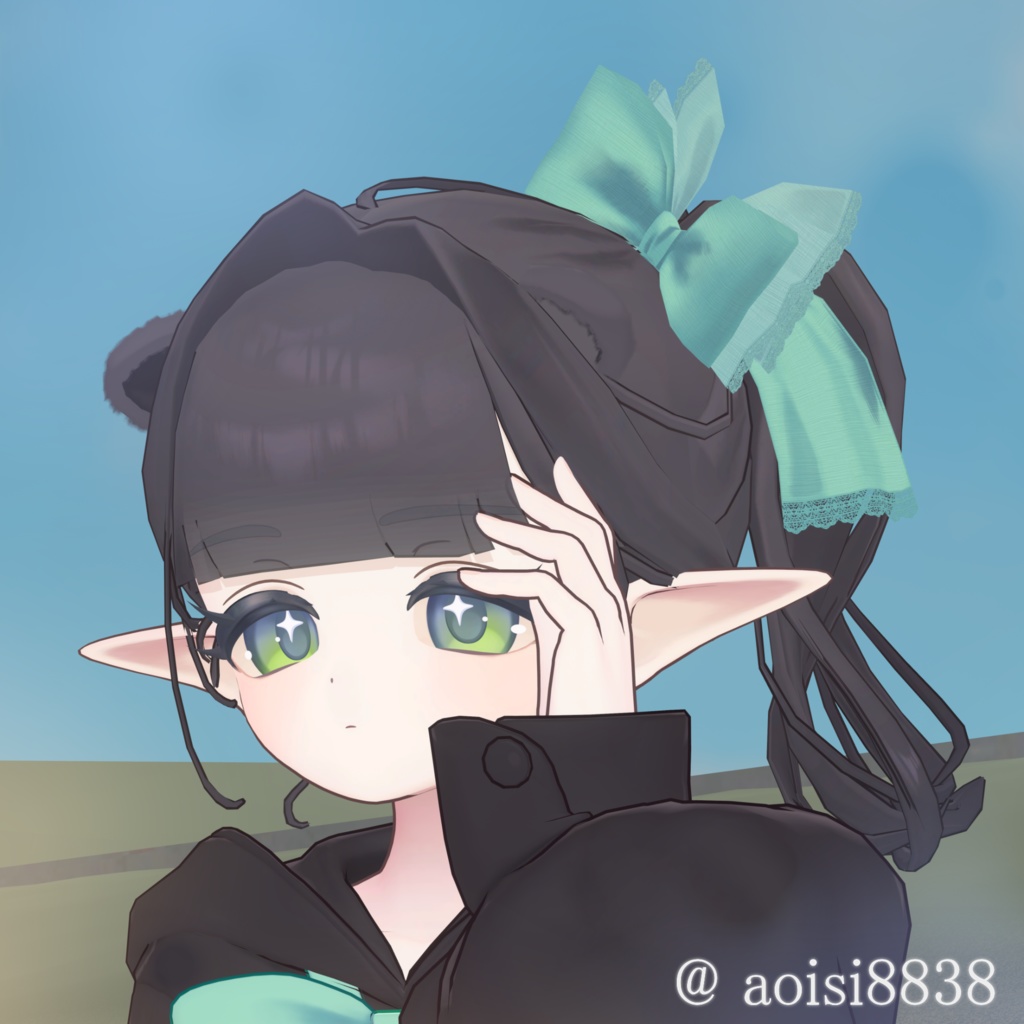 【3D髪型】夏陰ポニー ≪Natsukage pony≫【3アバター対応】