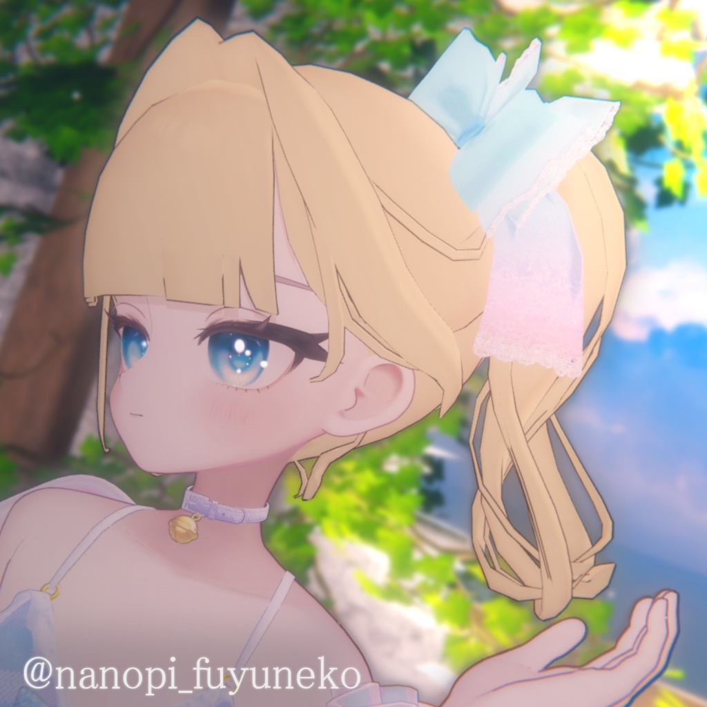 【3D髪型】夏陰ポニー ≪Natsukage pony≫【3アバター対応】