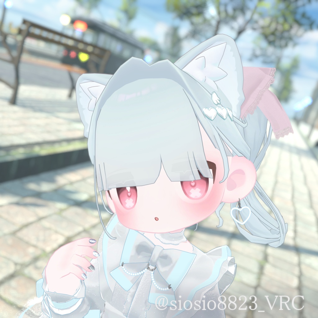 【3D髪型】夏陰ポニー ≪Natsukage pony≫【3アバター対応】