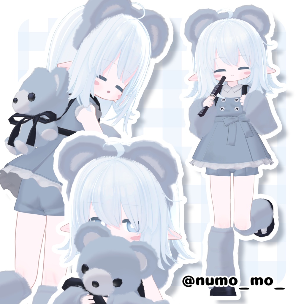  【3D衣装】 🤎くまぱーくコーデ🧸🍪【キプフェル/まめひなた/エルシオン/ノーチカ】