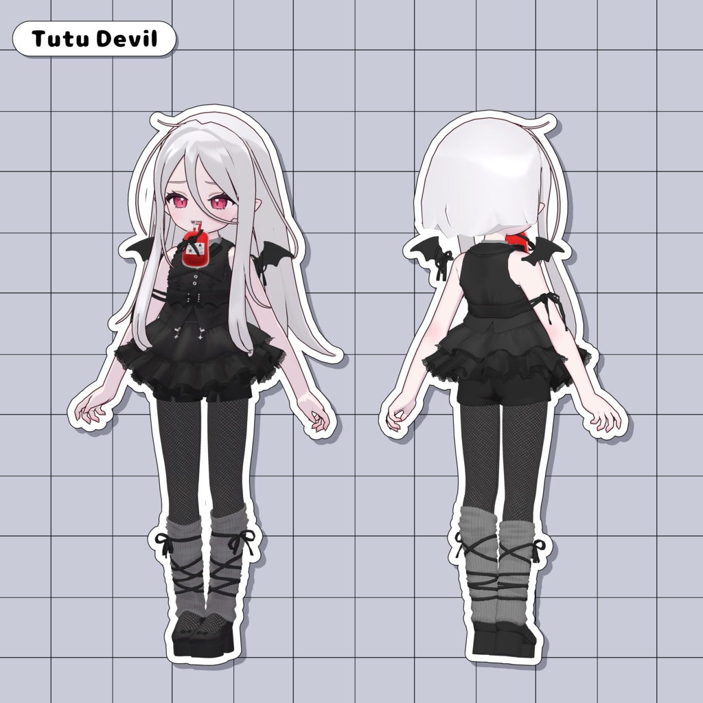 【期間限定Nochicaちゃん応援版】くまぱーくコーデ × Tutu Devil【3D衣装】