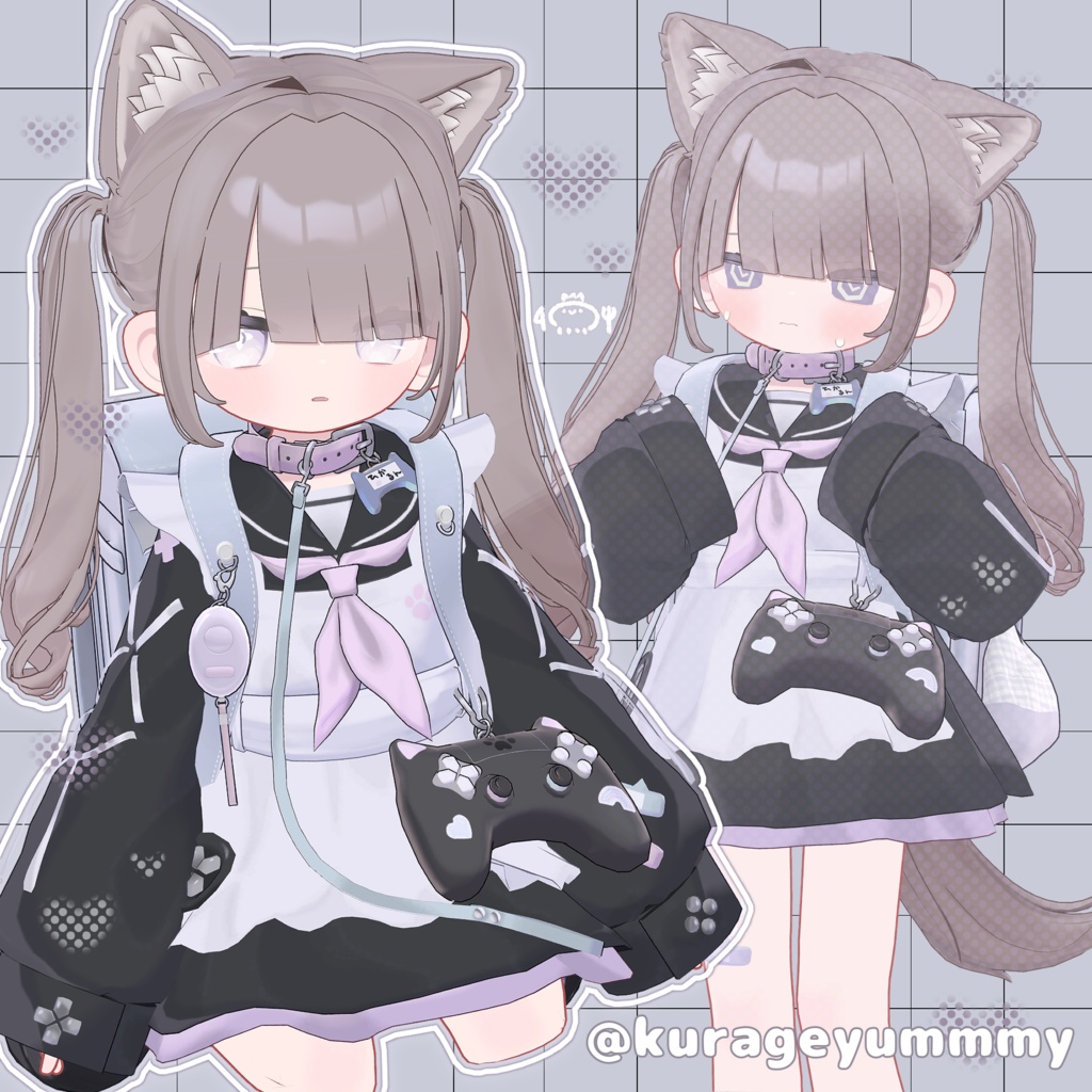 【3D髪型】 🎀あいどるついん🎤【6アバター対応】