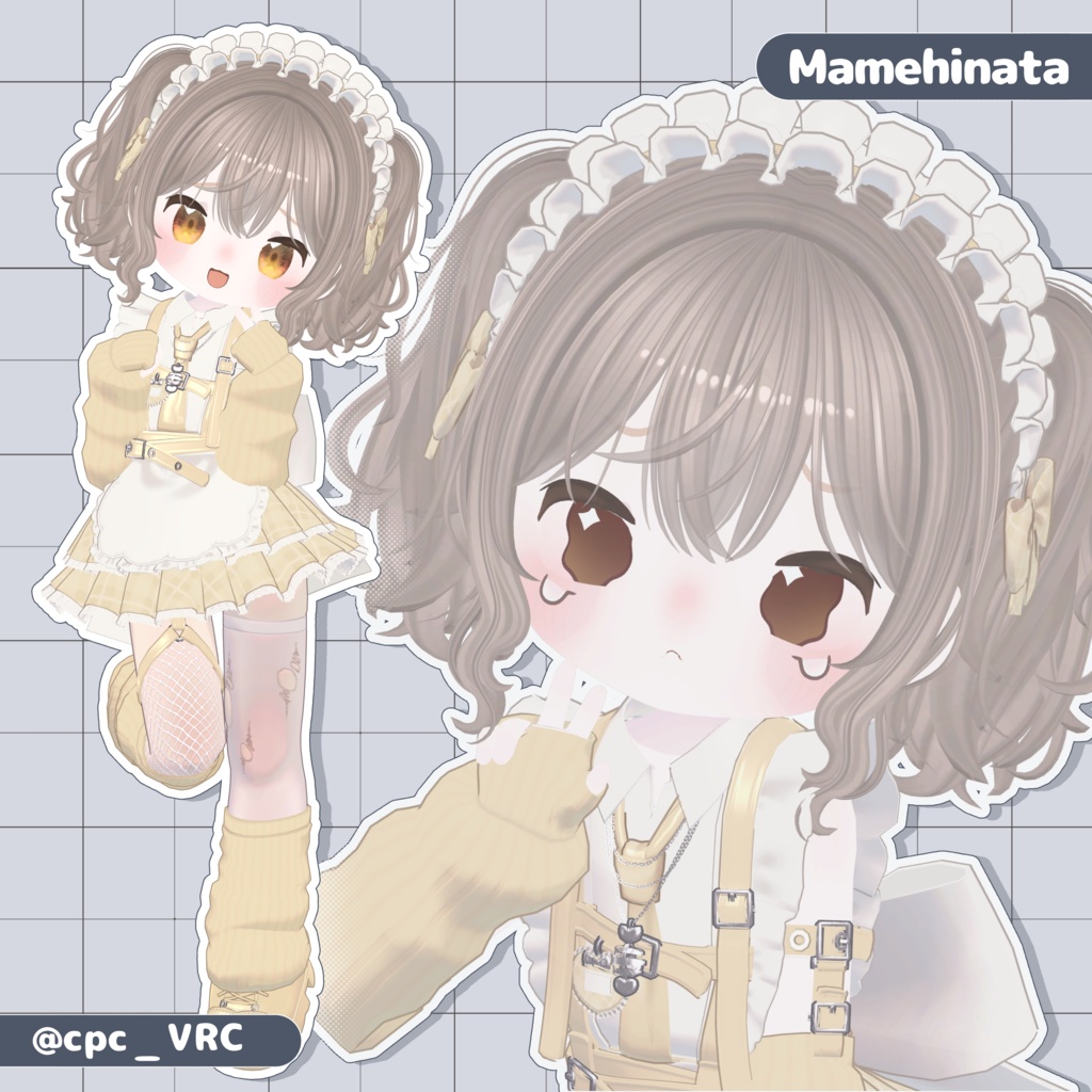 【5/1~】♥️Gothic Punk ねこめいど!🐾【3D衣装】【2アバター対応】