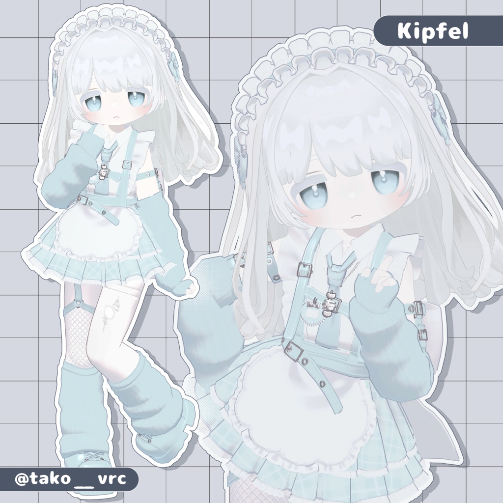 【5/1~】♥️Gothic Punk ねこめいど!🐾【3D衣装】【2アバター対応】