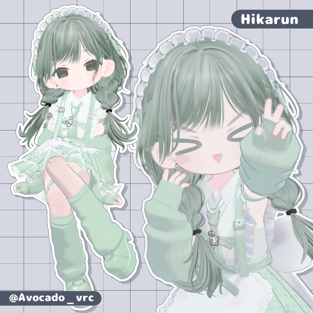 【5/1~】♥️Gothic Punk ねこめいど!🐾【3D衣装】【2アバター対応】