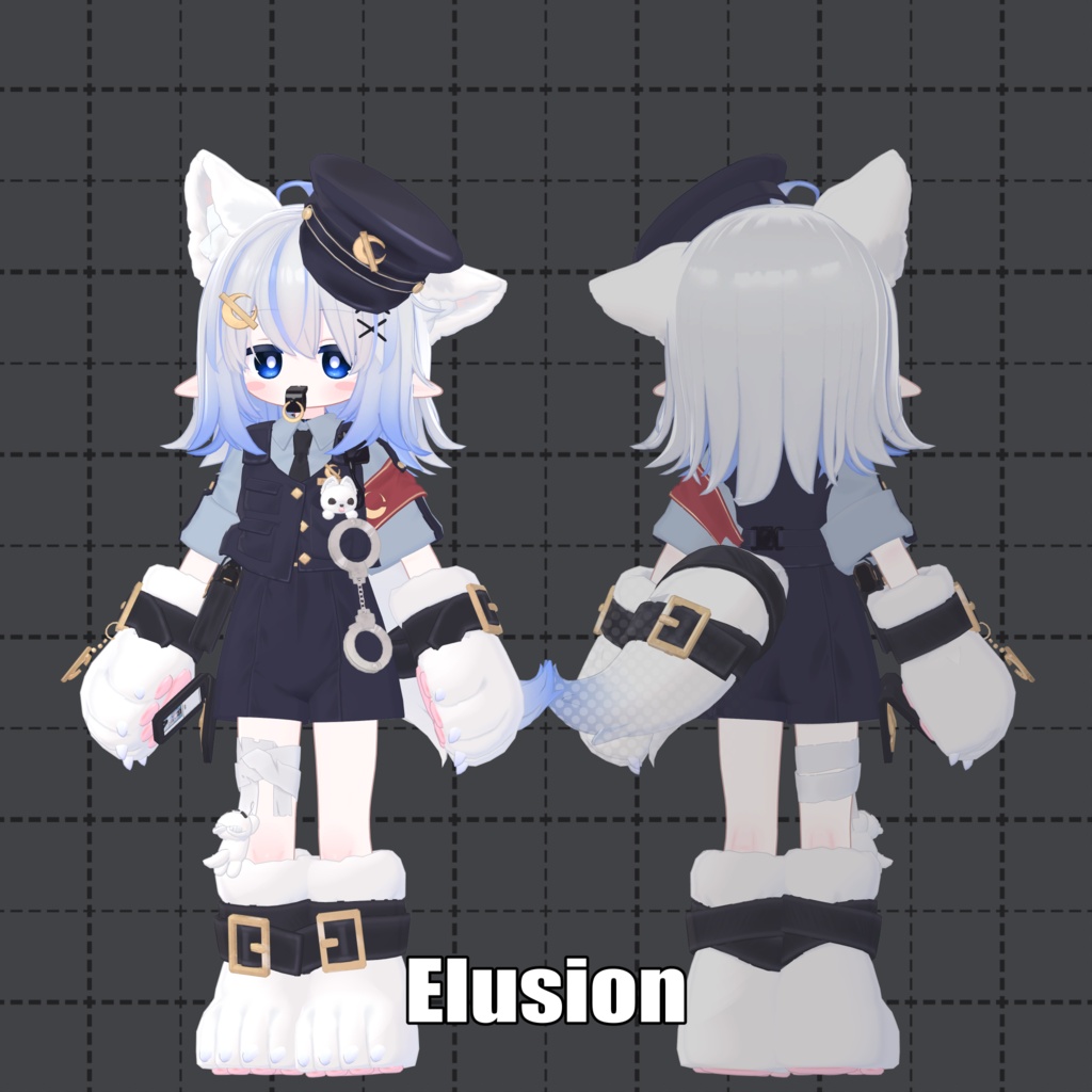 【3D衣装】🐺MoonBanPolice!🌙🚨【3アバター対応】