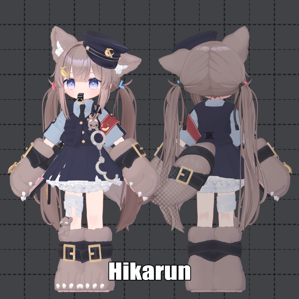 【3D衣装】🐺MoonBanPolice!🌙🚨【3アバター対応】