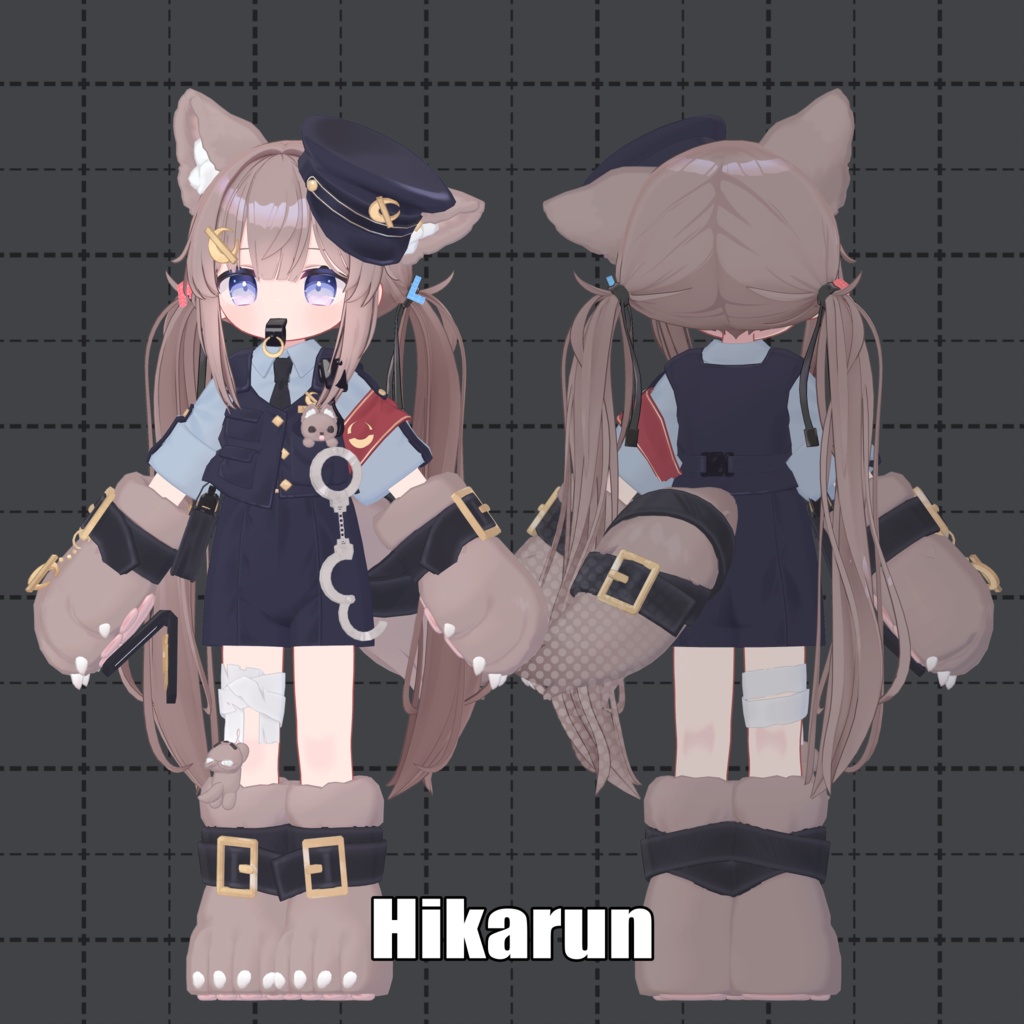 【3D衣装】🐺MoonBanPolice!🌙🚨【3アバター対応】