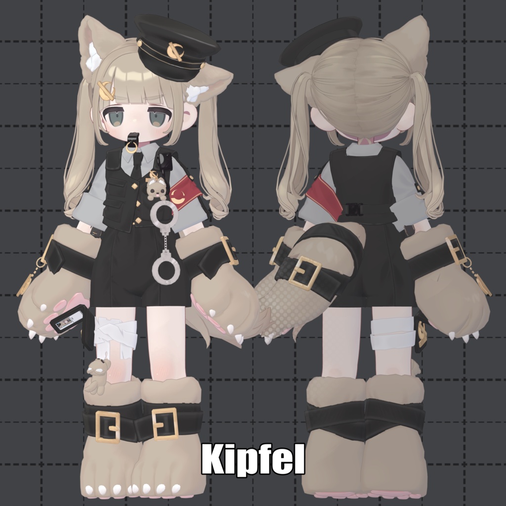 【3D衣装】🐺MoonBanPolice!🌙🚨【3アバター対応】