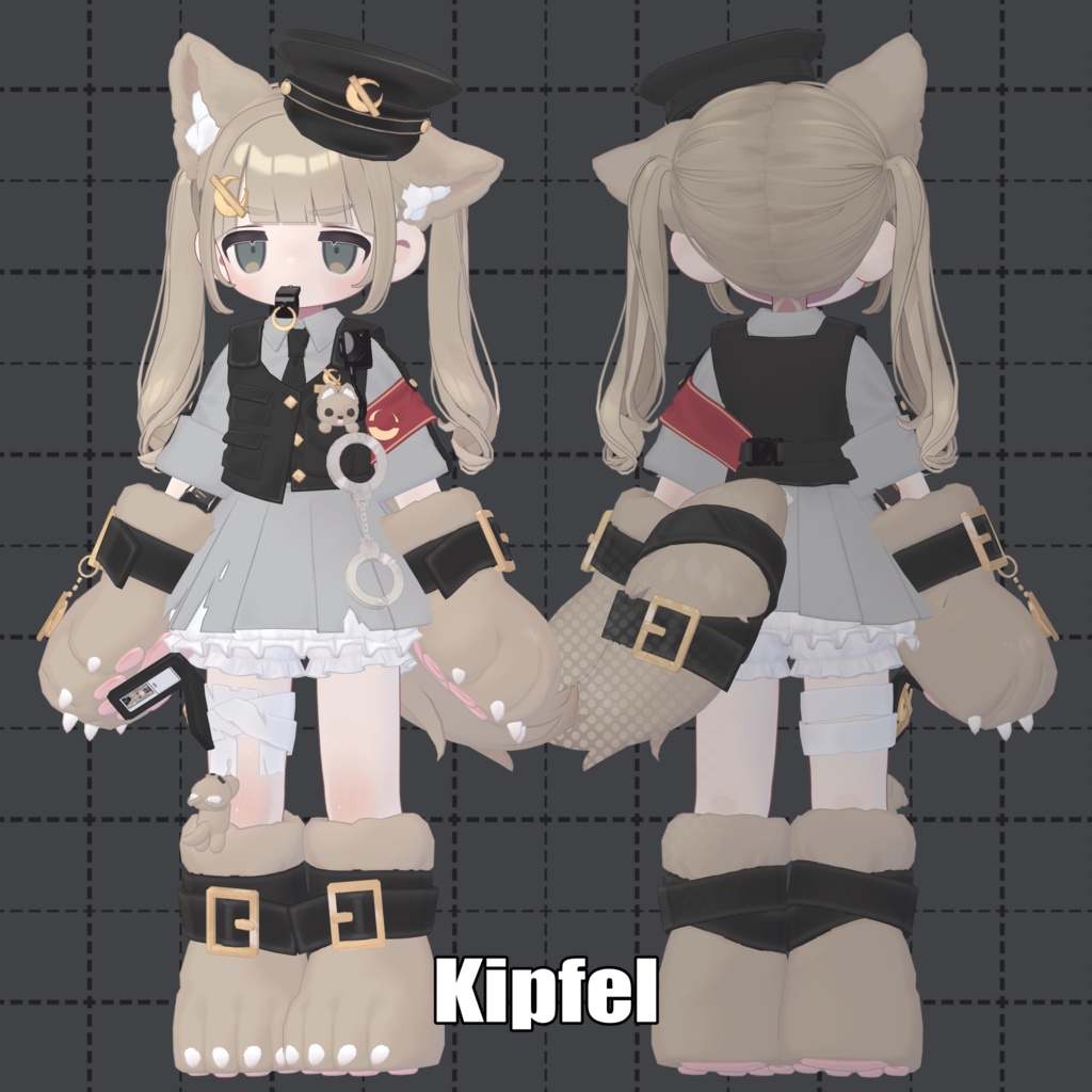 【3D衣装】🐺MoonBanPolice!🌙🚨【3アバター対応】