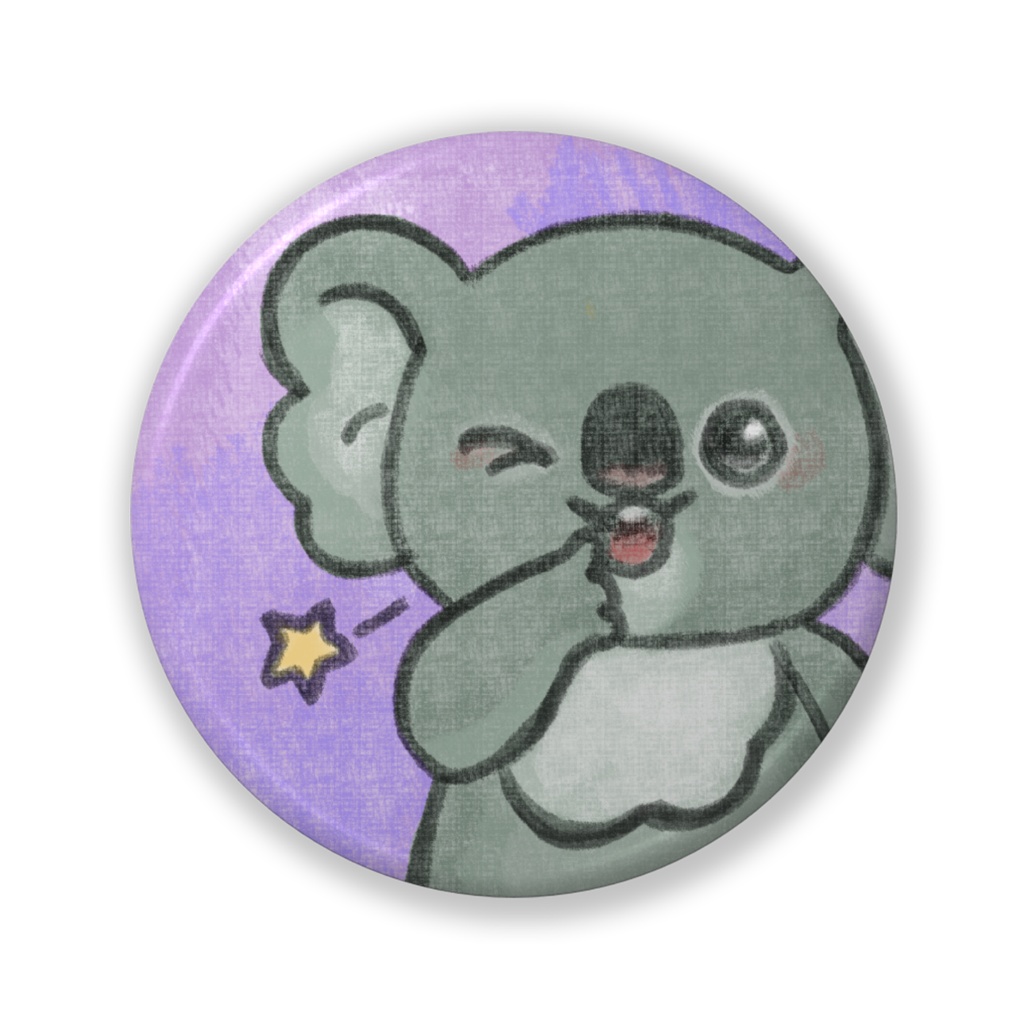 しっかりくんの缶バッジ