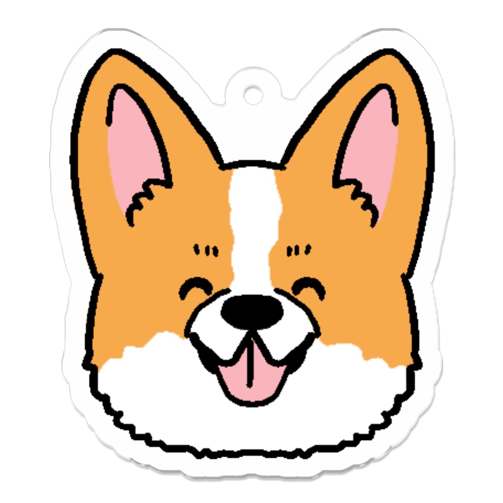 コーティング無し 犬アクリルキーホルダー ５犬種 Marble Booth Booth