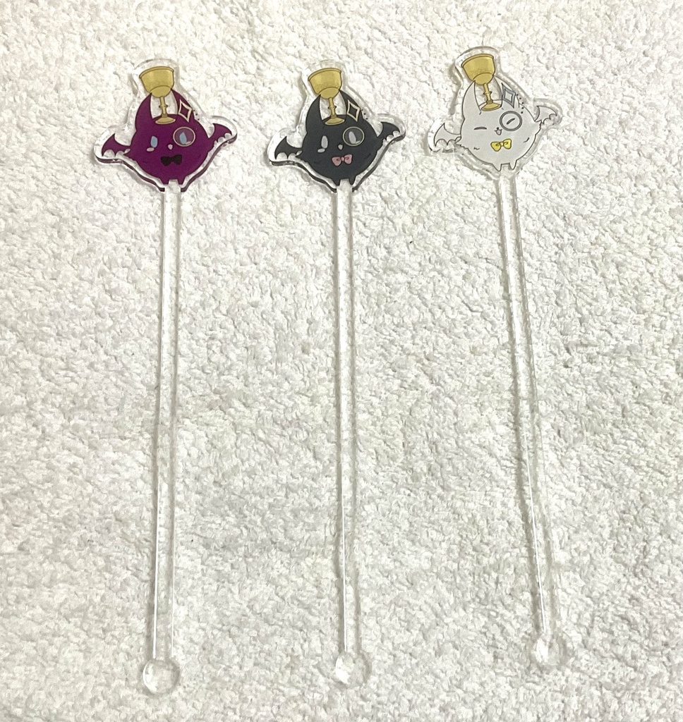 眷属コウモリアクリルマドラー