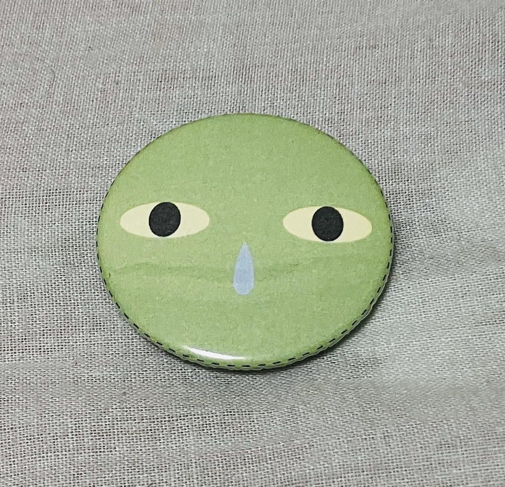 ツクモン 顔面缶バッジ