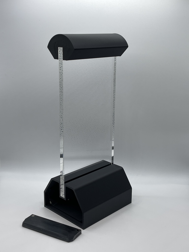 ケーブル収納式 アクリルヘッドホンスタンド