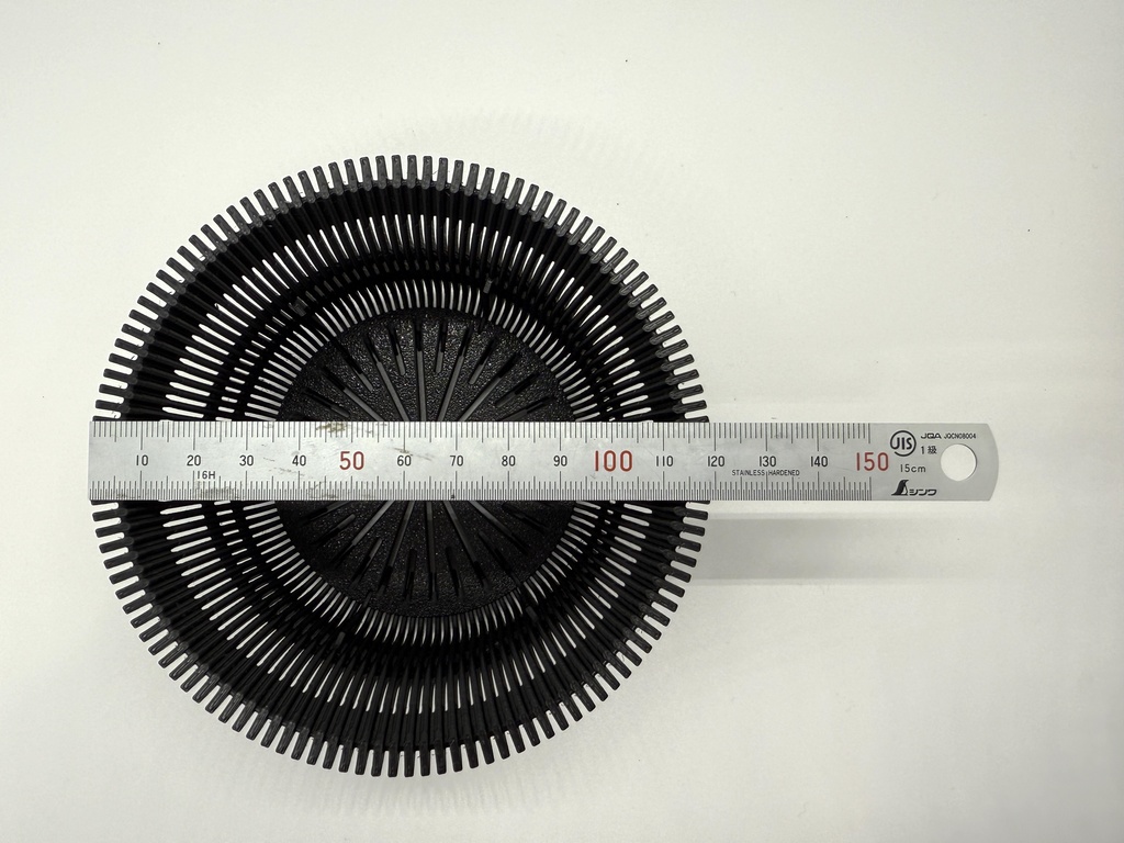 3Dプリント鉢 『VENTPOT』12cm(ブラック)