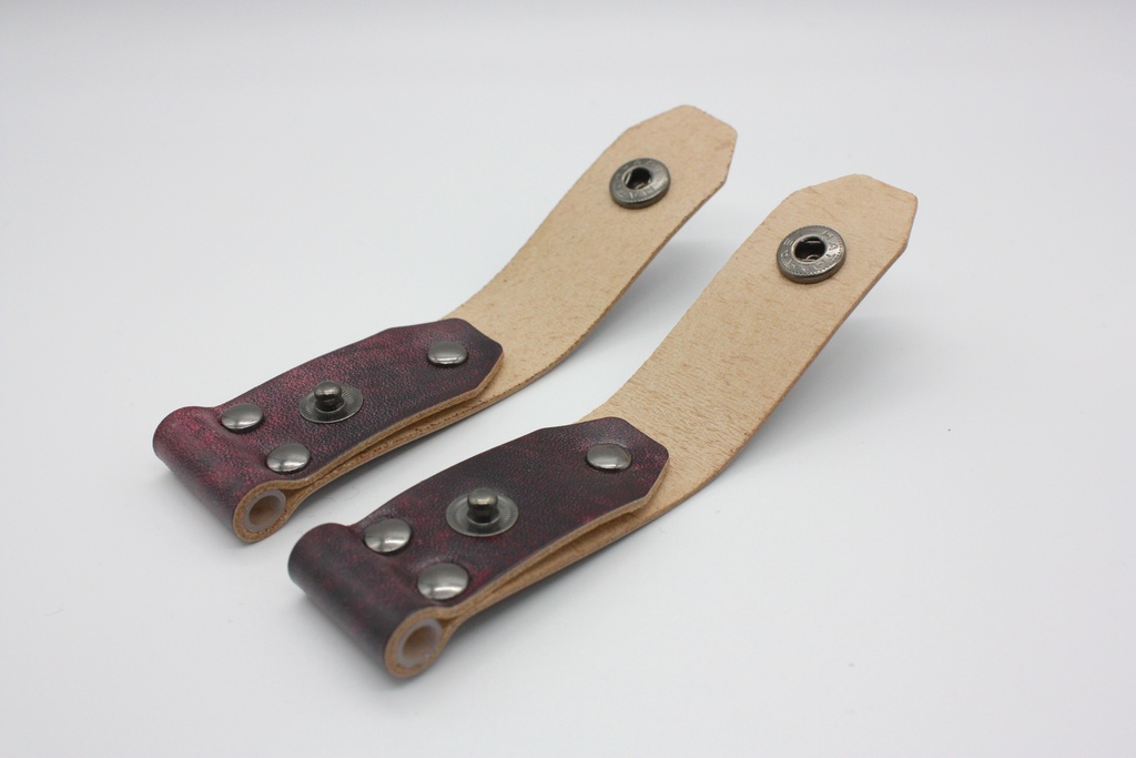 トモワバンド(4.4mmプラグ保護機能付き) 手染めレッド 2コ