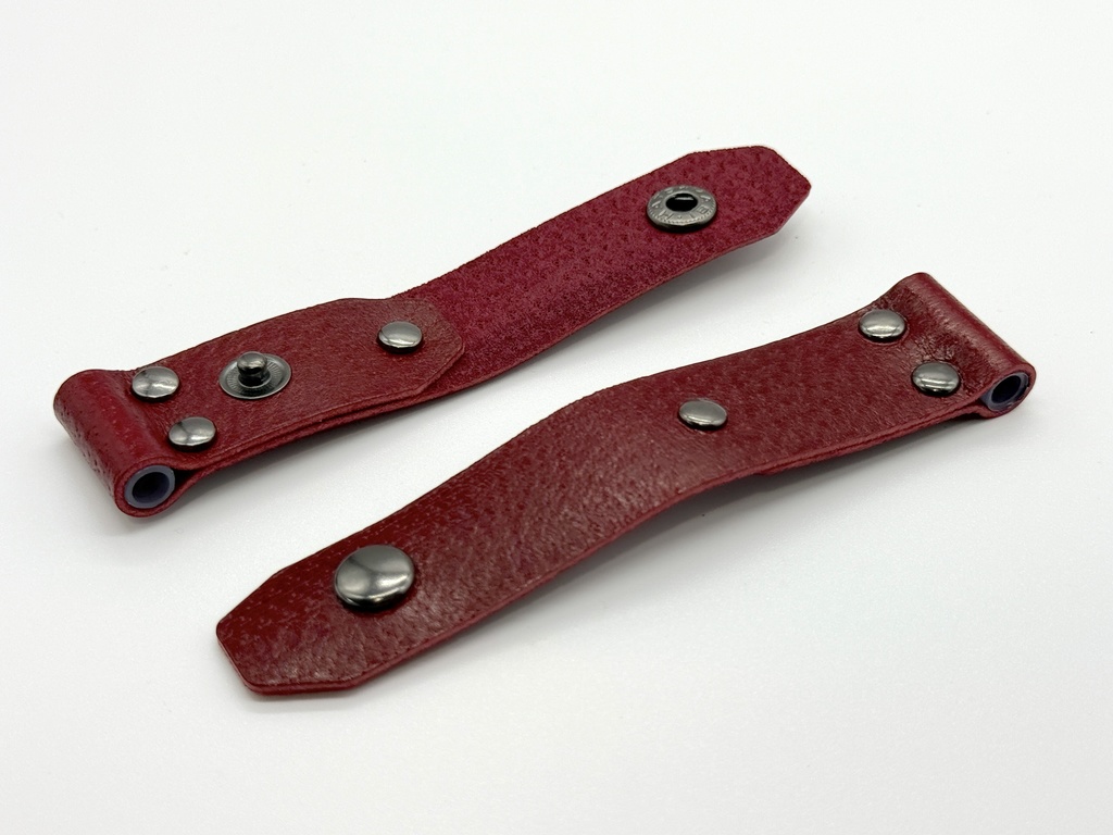 トモワバンド(4.4mmプラグ保護機能付き)レッド(豚革) 2コ