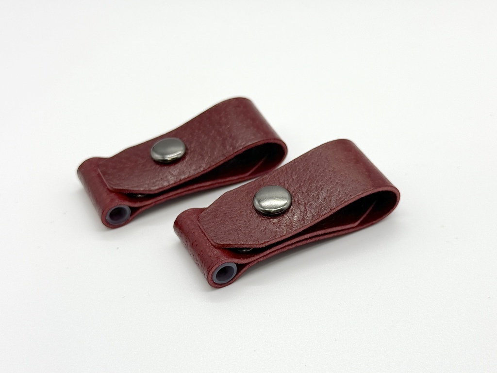 トモワバンド（4.4mmプラグ保護機能付き）レッド（豚革）　2コ　