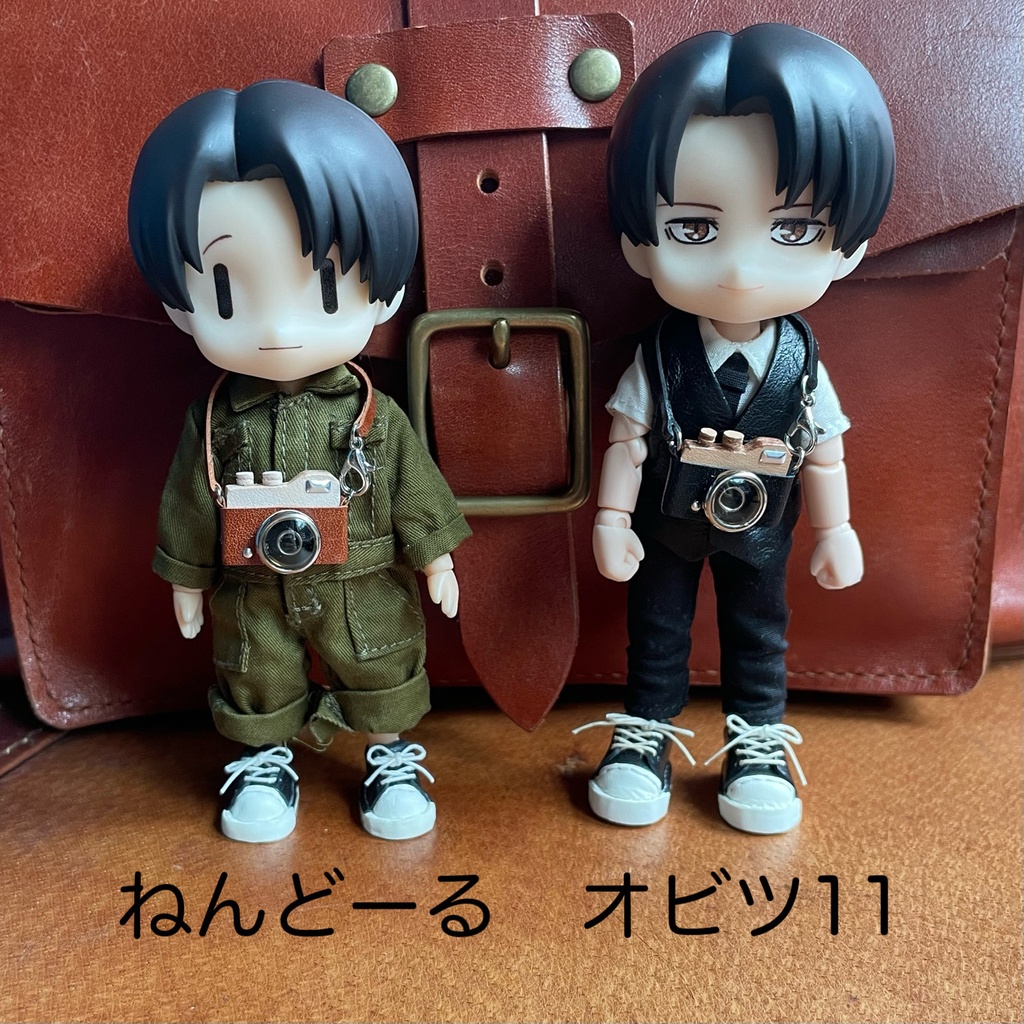 カメラ 本革 オビツ11 ねんどろいど ぬいぐるみ