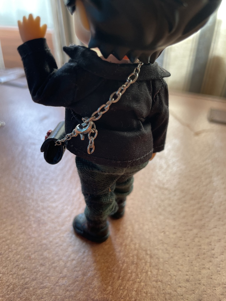 チェーンバッグ 黒 オビツ11 調整機能付き