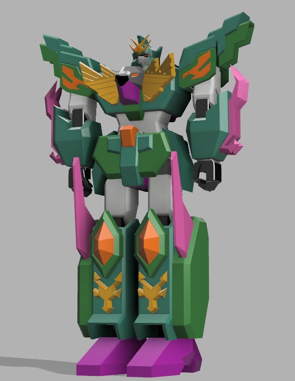 勇者疾風ZXカルバー フルカラー ABS製 17cm フルアクションフィギュア