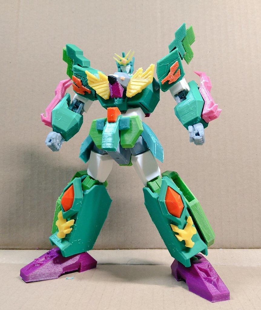 勇者疾風ZXカルバー フルカラー ABS製 17cm フルアクションフィギュア