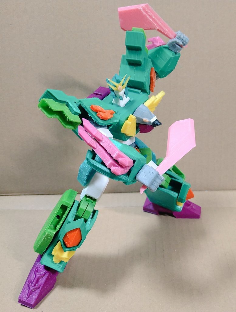 勇者疾風ZXカルバー フルカラー ABS製 17cm フルアクションフィギュア