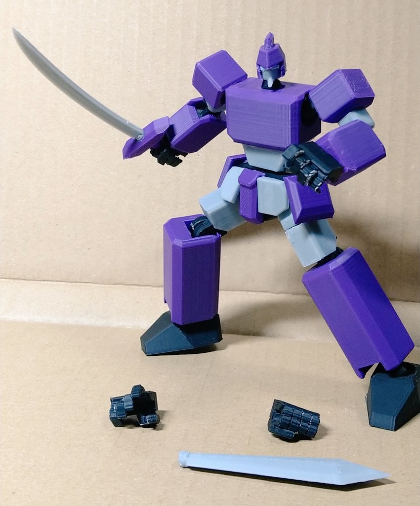 箱ロボ素体。オリジナルロボット DX量産型ラパンダー(3色カラー指定版※色指定可能) 全高約13cm ABS製フルアクションフィギュア さらにおまけ付 +ブースト特典有