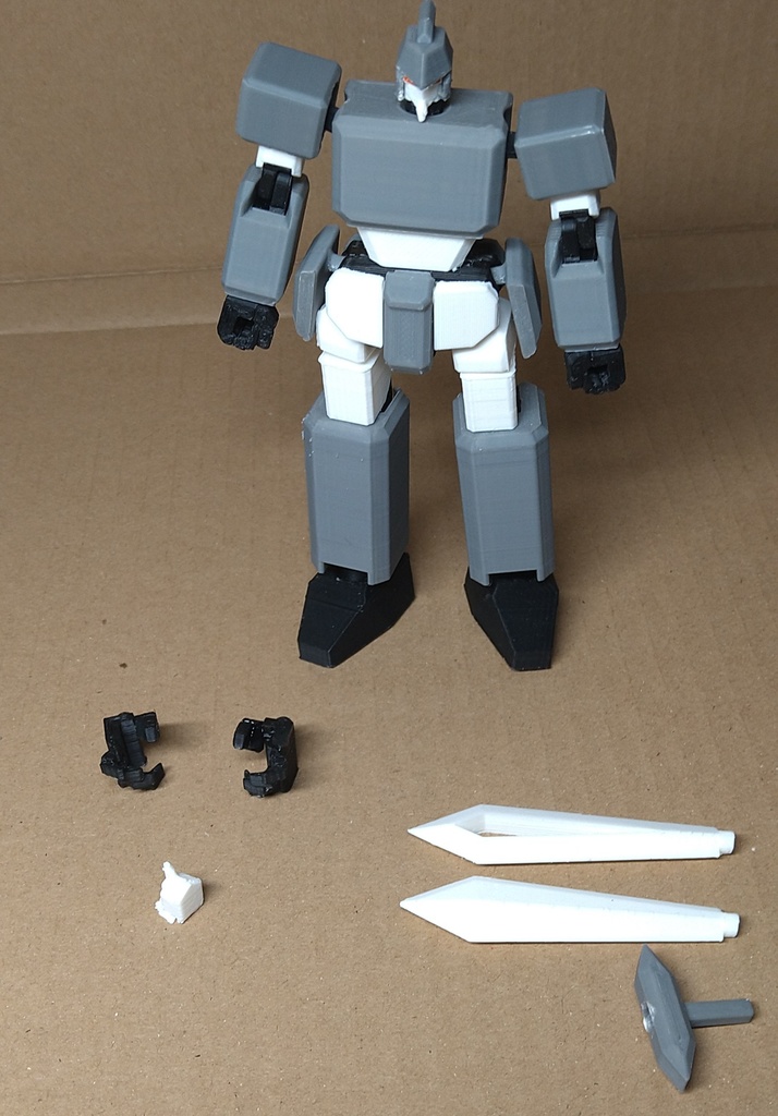 箱ロボ素体。オリジナルロボット DX量産型ラパンダー(3色カラー指定版※色指定可能) 全高約13cm ABS製フルアクションフィギュア さらにおまけ付 +ブースト特典有