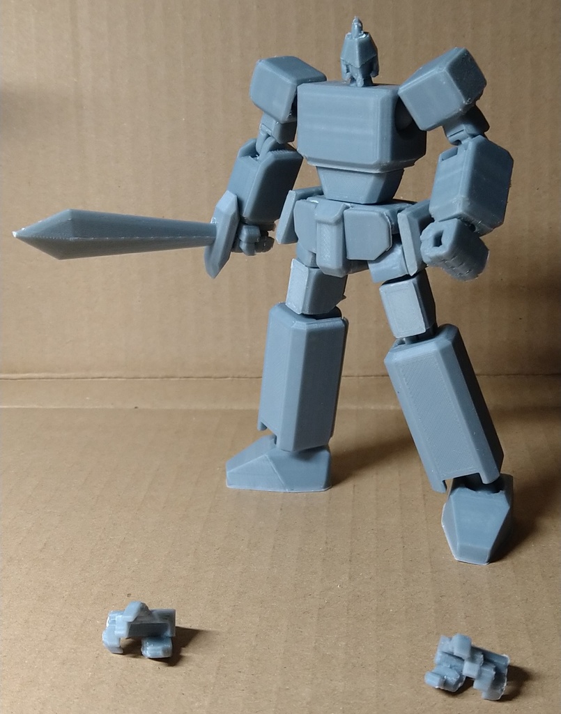 箱ロボ素体。オリジナルロボット 量産型ラパンダー（単色版※色
