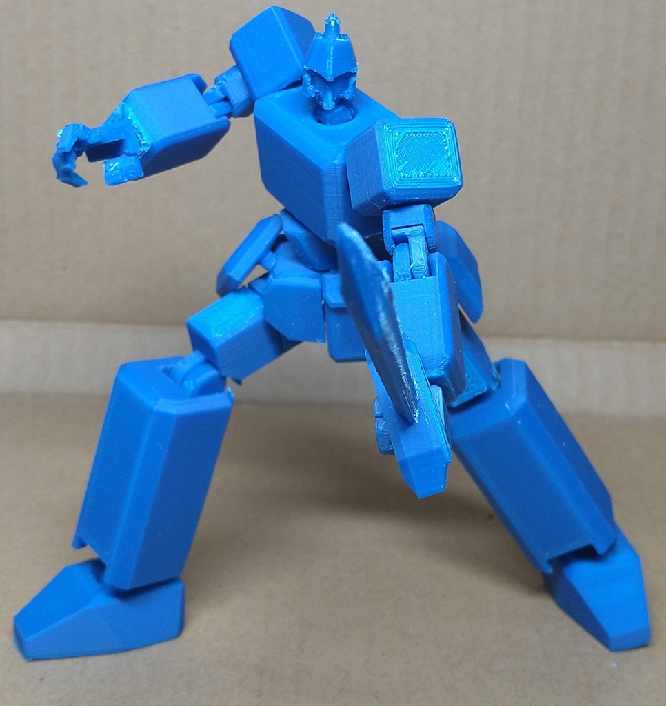 箱ロボ素体。オリジナルロボット 量産型ラパンダー(単色版※色指定可能) 全高約13cm ABS製フルアクションフィギュア さらにおまけ付 +ブースト特典有