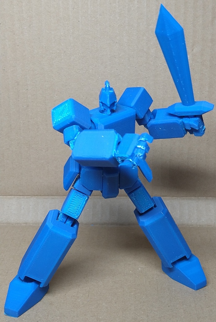 箱ロボ素体。オリジナルロボット 量産型ラパンダー(単色版※色指定可能) 全高約13cm ABS製フルアクションフィギュア さらにおまけ付 +ブースト特典有