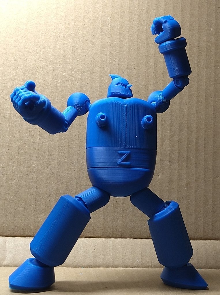 ドラム缶型ロボ素体。オリジナルロボット 仁義ロボ ドルジンZ(単色版※色指定可能) 全高約13.5cm ABS製フルアクションフィギュア さらにおまけ付