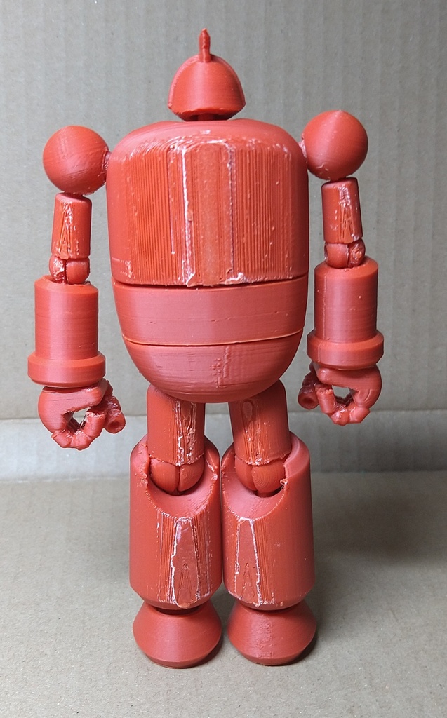 ドラム缶型ロボ素体。オリジナルロボット 仁義ロボ ドルジンZ(単色版※色指定可能) 全高約13.5cm ABS製フルアクションフィギュア さらにおまけ付