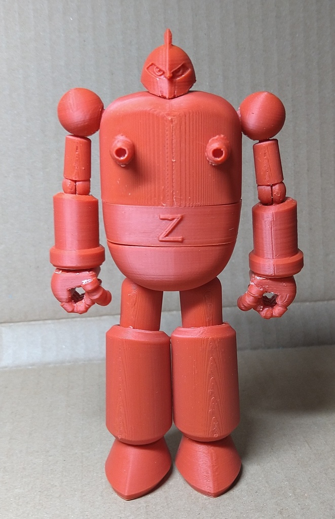 ドラム缶型ロボ素体。オリジナルロボット 仁義ロボ ドルジンZ(単色版※色指定可能) 全高約13.5cm ABS製フルアクションフィギュア さらにおまけ付