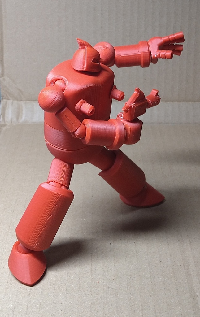 ドラム缶型ロボ素体。オリジナルロボット 仁義ロボ ドルジンZ(単色版※色指定可能) 全高約13.5cm ABS製フルアクションフィギュア さらにおまけ付